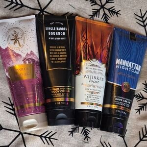 Bath & Body Works Body Cream Collection - Vanilla Nutmeg, Burbon, Whiskey Toast